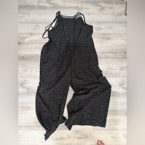 SHEIN Black and White Dotted Jumpsuit